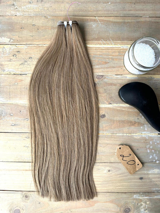 Weft Light Brown 20inch 50g Hair