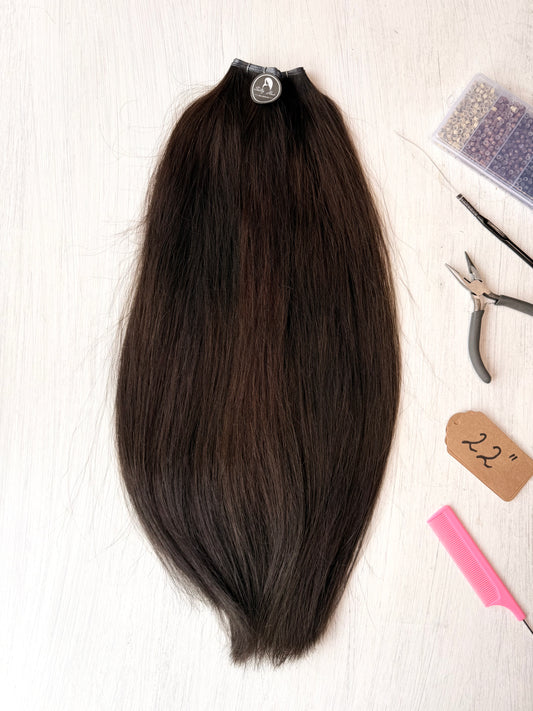 22” Premium Weft Brown 5.0 50g