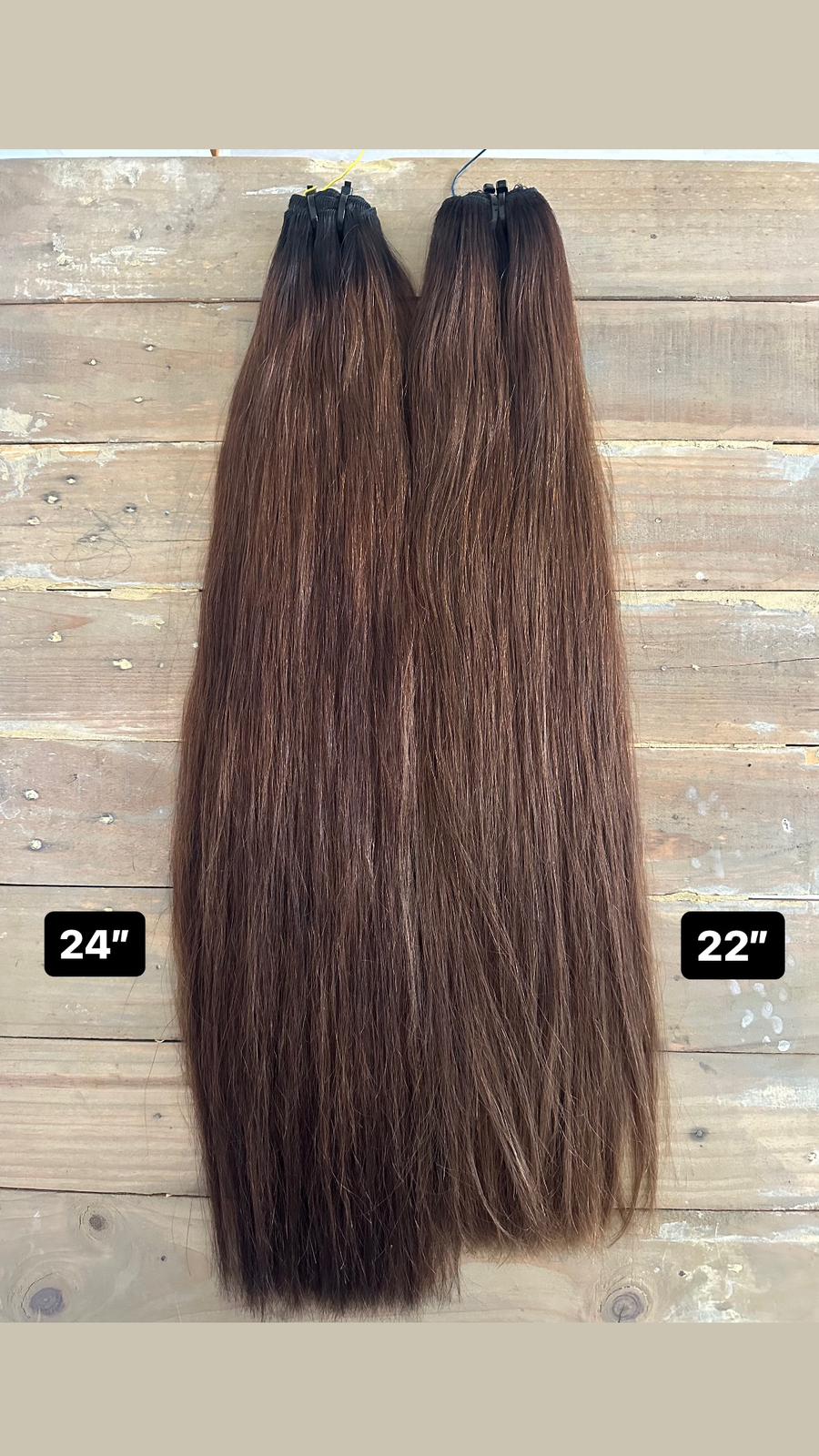 Weft Brown 24inch 50g Hair